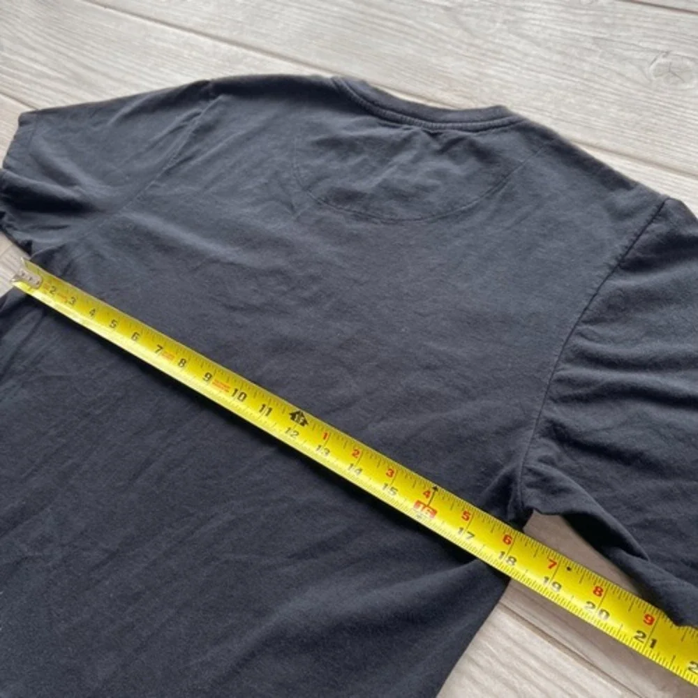 DC Shoes Co. Black Pocket T-Shirt Layered Hem Streetwear Skater Style